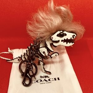 Coach Rex Dinosaur Leather Bag Charm